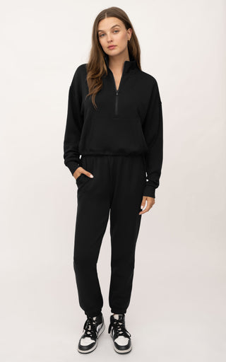 Nadia Half Zip Crop Pullover & Taylor Jogger Set