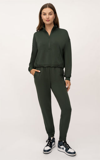 Nadia Half Zip Crop Pullover & Taylor Jogger Set