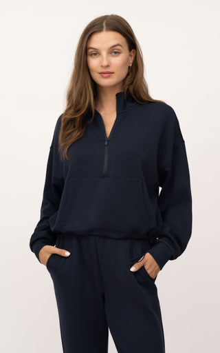 Nadia Half Zip Crop Pullover & Taylor Jogger Set