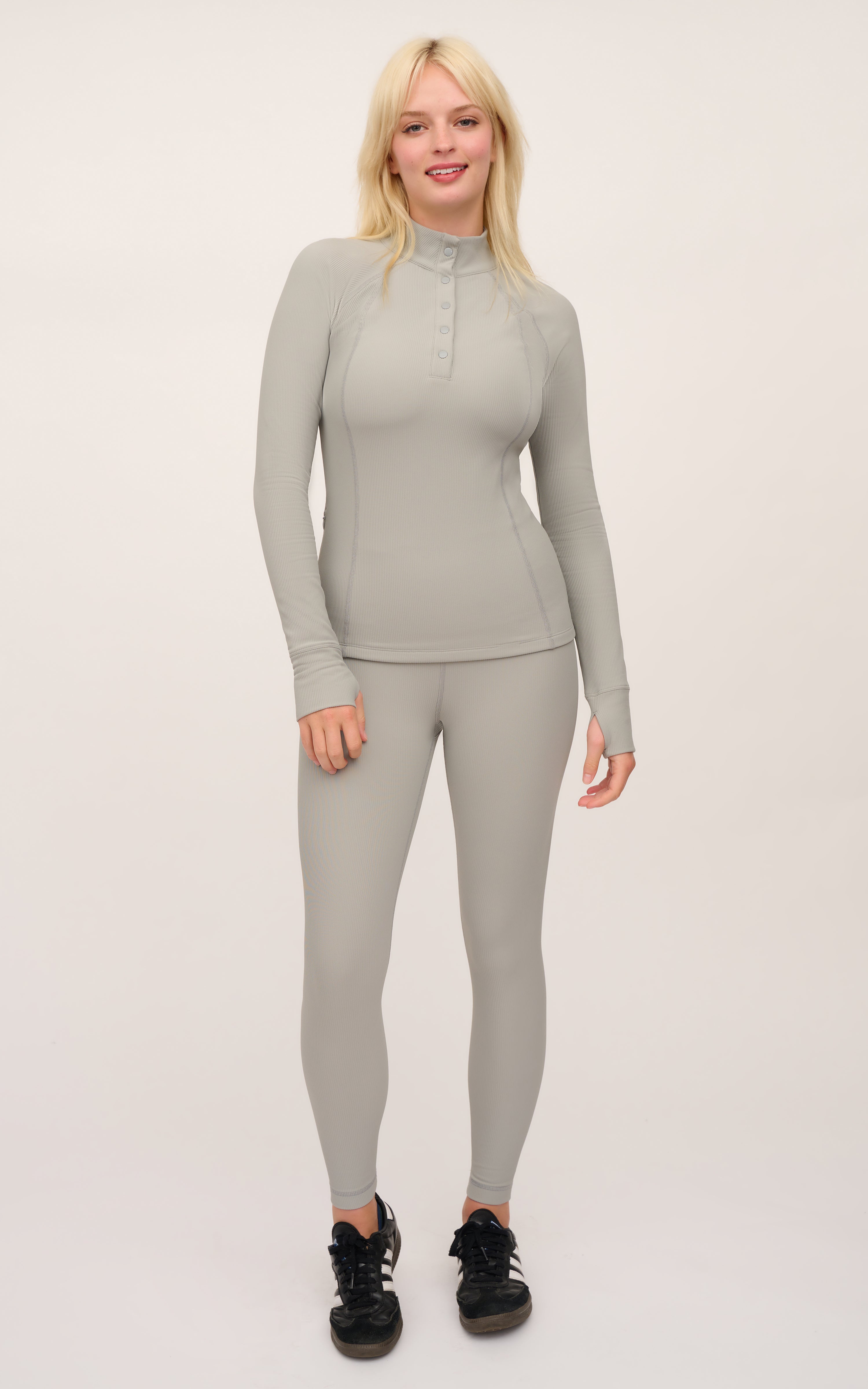 Chill Tech Rib Snap Top + Ankle Tight