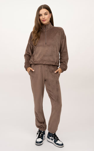Double Butter Half Zip Pullover and Jogger Set