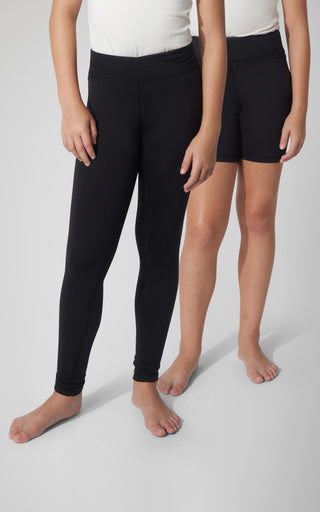 Girls 2 PK Lux Crossover Legging + 6" Bike Short