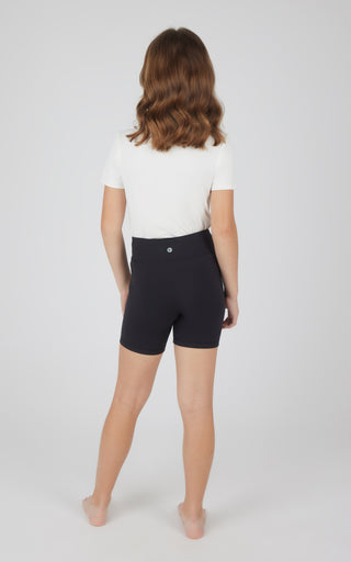 Girls 2 PK Lux Crossover Legging + 6" Bike Short