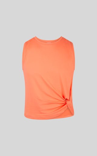 Girls 2 PK Twist Tank and Crew Neck Tank Top
