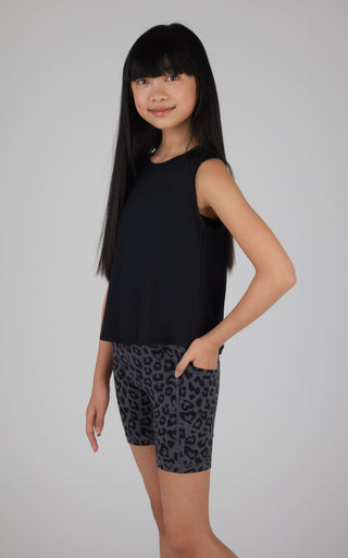 Girls 2 PC Lux Tank + Bike Short Set