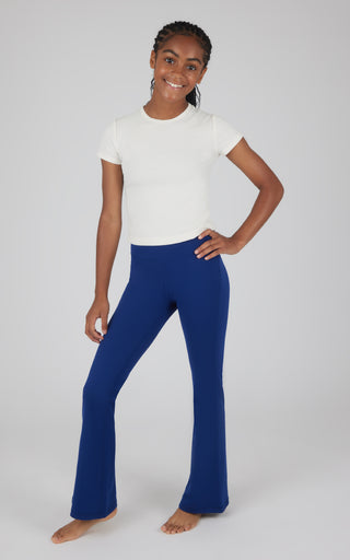 Girls 2 Pack Interlock Everyday Full Length Legging and Everyday Interlock High Waist Flared Pant