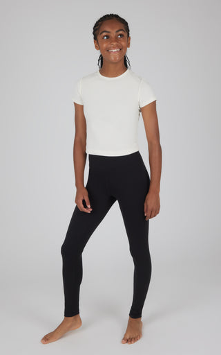 Girls 2 Pack Interlock Everyday Full Length Legging and Everyday Interlock High Waist Flared Pant