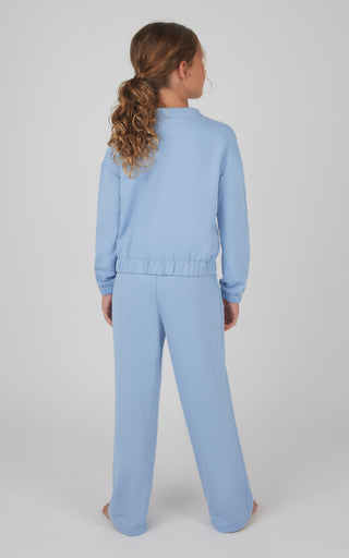 Girls 2 PC Terry Brushed Pullover and Pant Set