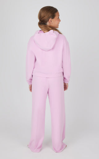 Girls 2 PC Zip Jacket and Wide Leg Pant Set