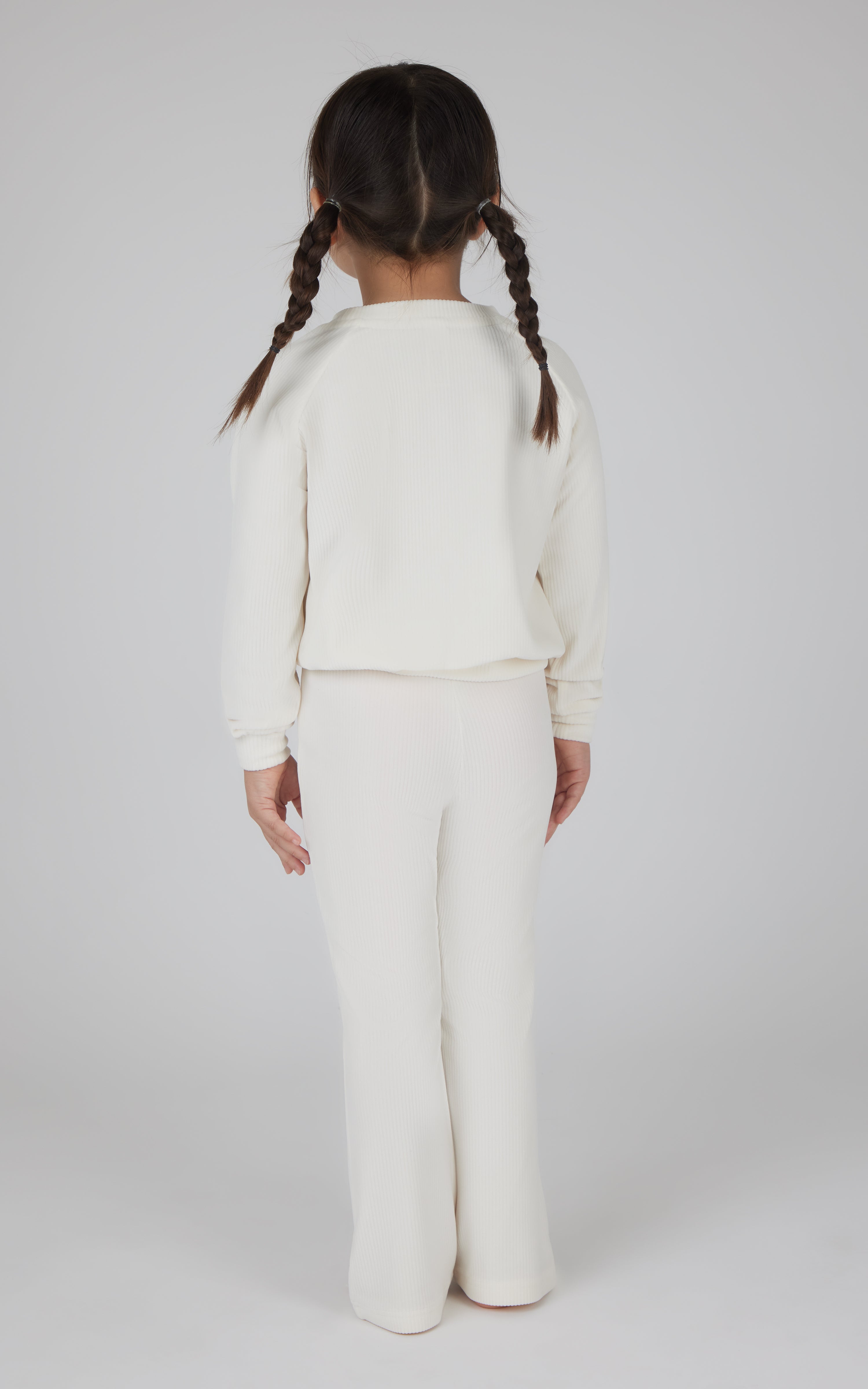 4-6X 2 PC Ribbed Velour Top and Flare Leg Pant