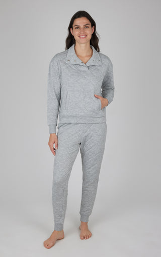 2 PC Quilted Jogger Set