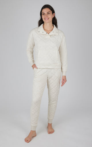 2 PC Quilted Jogger Set