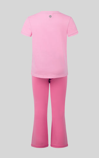 Toddler Girls 2 PC Short Sleeve Tee and Flare Legging