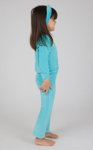 Toddler 3 PC Ribbed Top + Flared Leg Pant + Headband Set