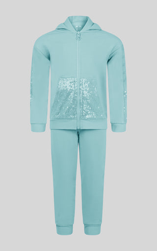 Toddler Girls 2 PC Brushed Terry Hoodie Jacket and Jogger