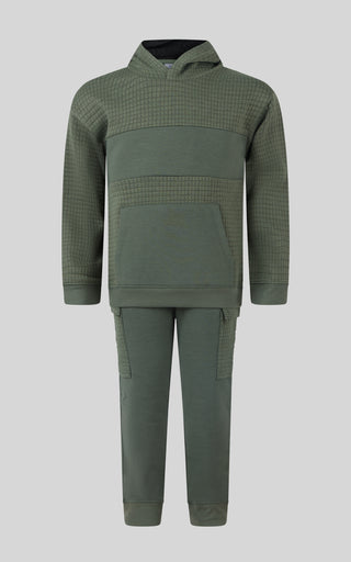 Toddler Boys 2 PC Quilted Hoodie and Jogger Set