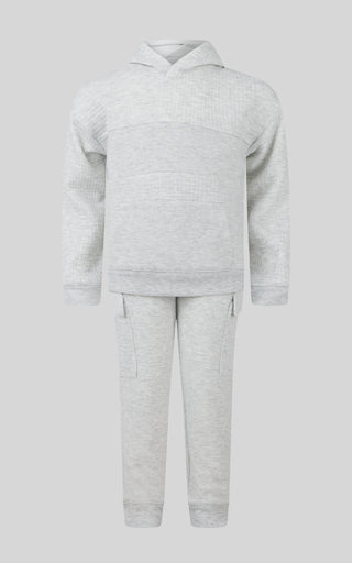 Toddler Boys 2 PC Quilted Hoodie and Jogger Set