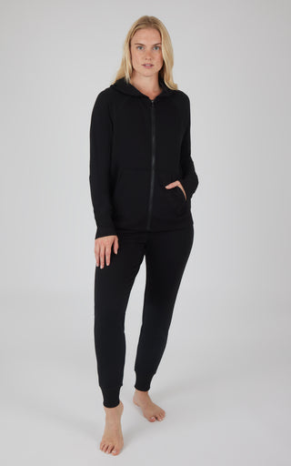 Brushed Terry Zip Hoodie and Jogger Set