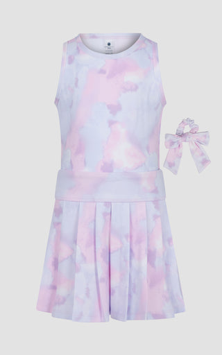 4-6X 3PC Lux Tank + Pleated Skort + Scrunchie Set