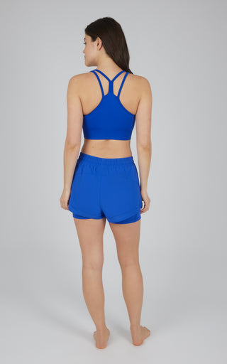 2 PC Seamless Longline Bra and 2 in 1 Short Set