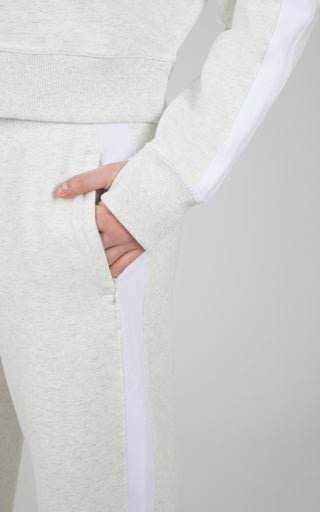 2 PC Cloud Plush Sweatshirt and Wide Leg Snap Bottom Pant Set