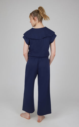 2 PC Half Zip and Pant w/ Contrast Piping