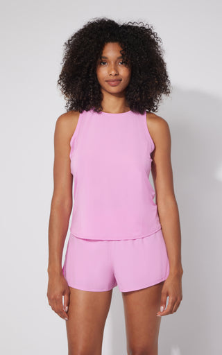 2 PC Laser Cut Tank and Lightstreme Love and Flutter Short Set