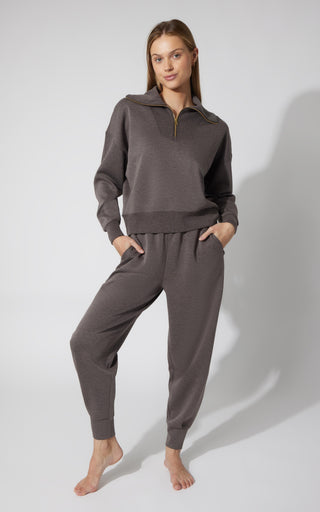 2 PC Softlite Mock Neck Half Zip Pullover and Softlite Jogger Set