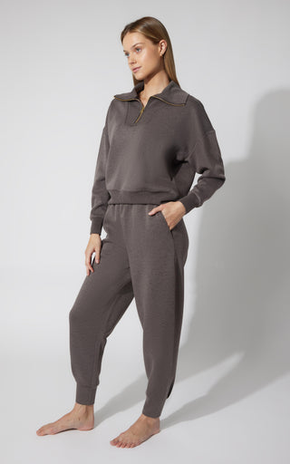 2 PC Softlite Mock Neck Half Zip Pullover and Softlite Jogger Set