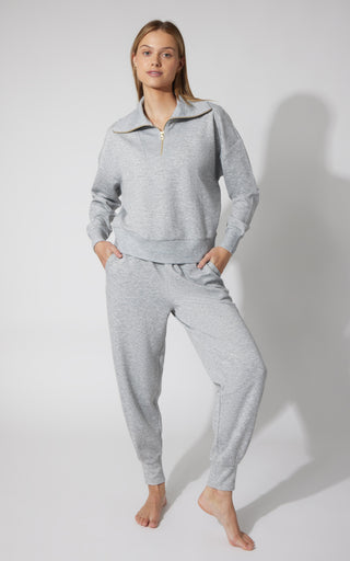 2 PC Softlite Mock Neck Half Zip Pullover and Softlite Jogger Set