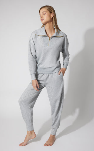 2 PC Softlite Mock Neck Half Zip Pullover and Softlite Jogger Set