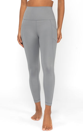 Lux Elastic Free High Waist Side Pocket 7/8 Ankle