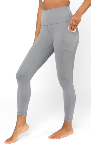 Lux Elastic Free High Waist Side Pocket 7/8 Ankle