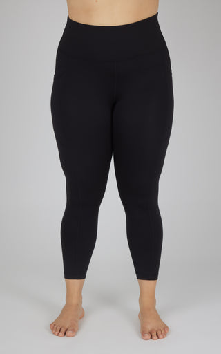 Plus Stretch Pocket Ankle Legging - Our Cafe Story