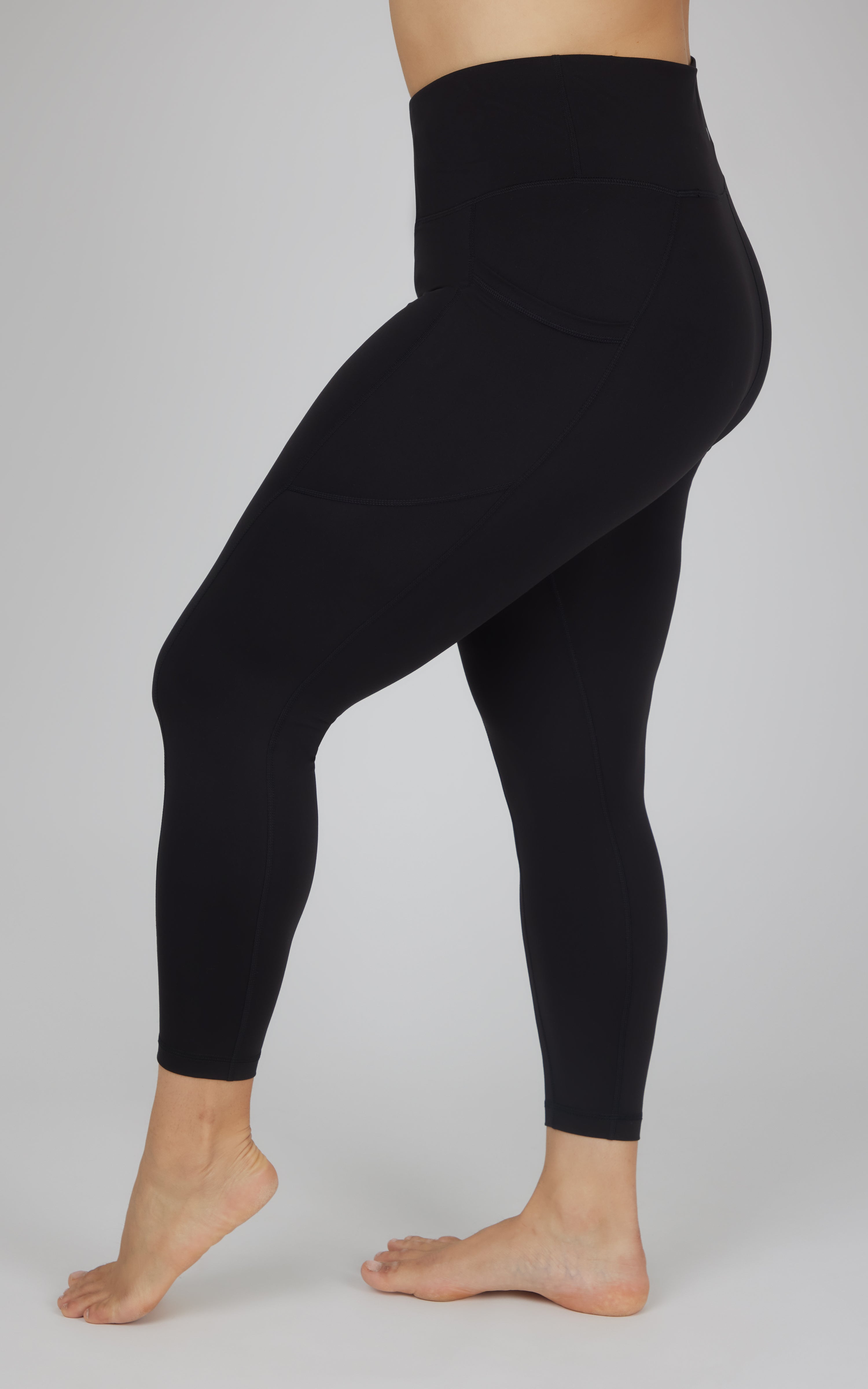 Plus Stretch Pocket Ankle Legging - Our Cafe Story