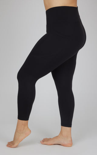 Plus Stretch Pocket Ankle Legging - Our Cafe Story