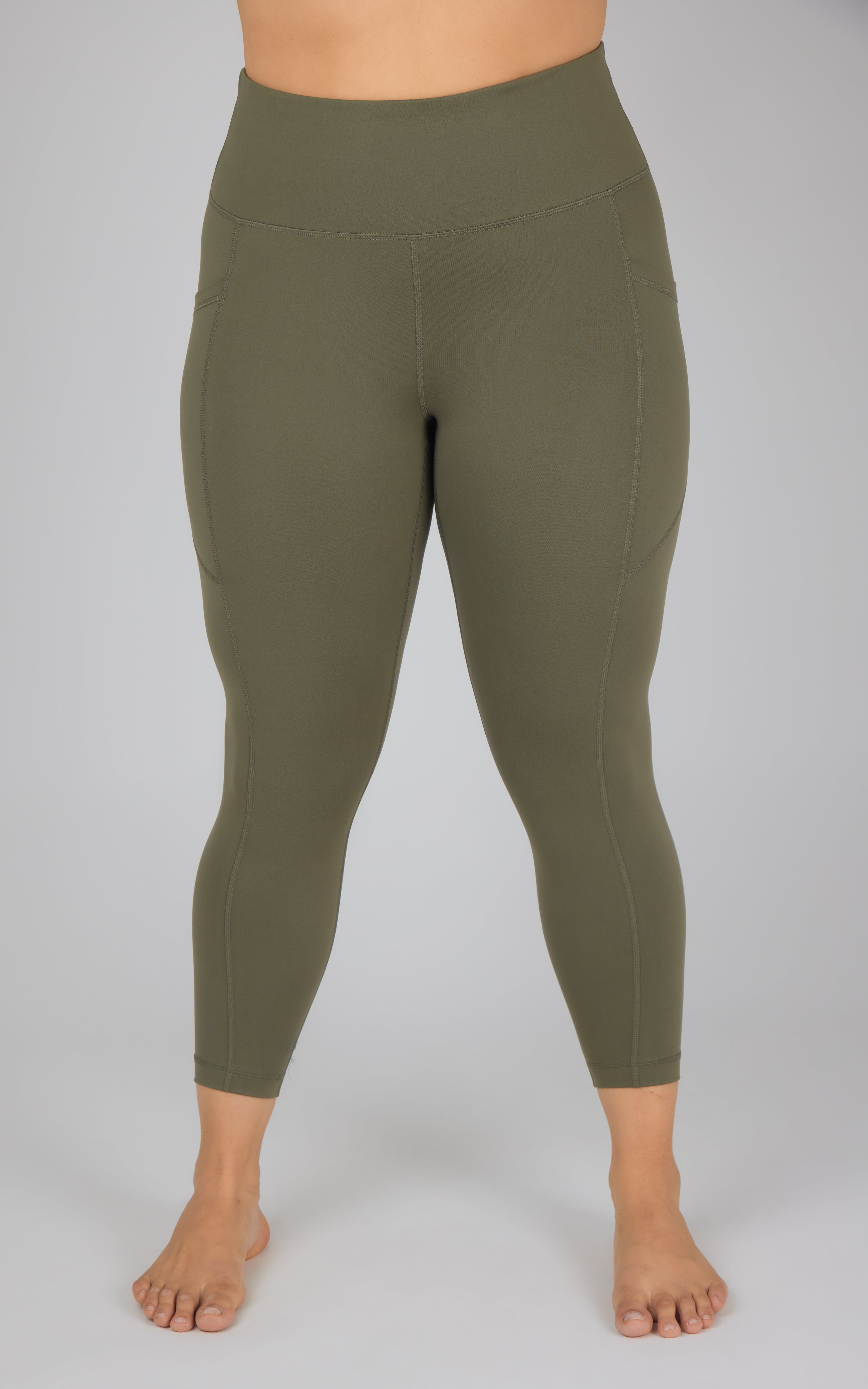 Plus Stretch Pocket Ankle Legging - Our Cafe Story