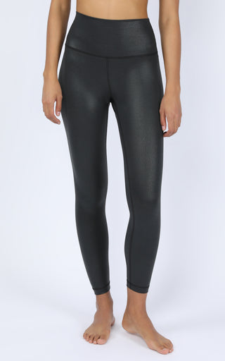 Wonderlink High Waist Elastic Free Liquid Foil Ankle Legging