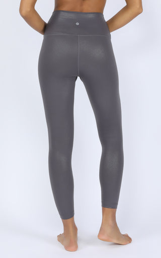 Wonderlink High Waist Elastic Free Liquid Foil Ankle Legging