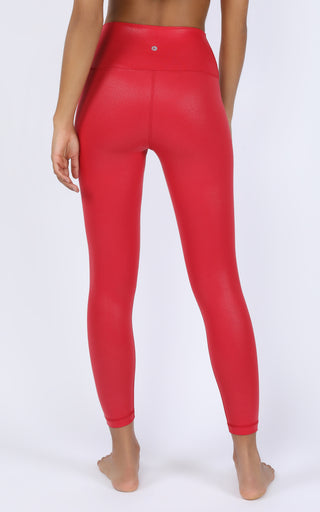 Wonderlink High Waist Elastic Free Liquid Foil Ankle Legging