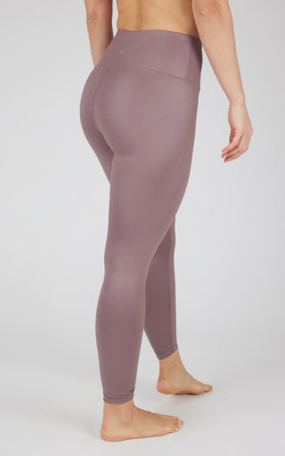 Interlink Faux Leather High Waist Cire 7/8 Ankle