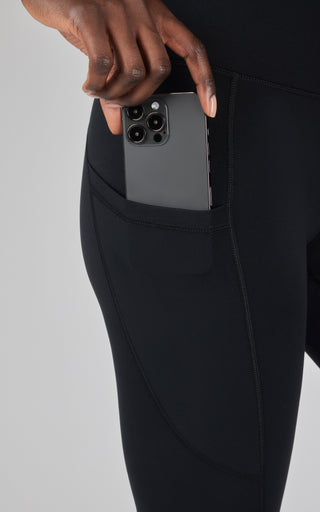 Lux Super High Waist Side Pocket Ankle Legging