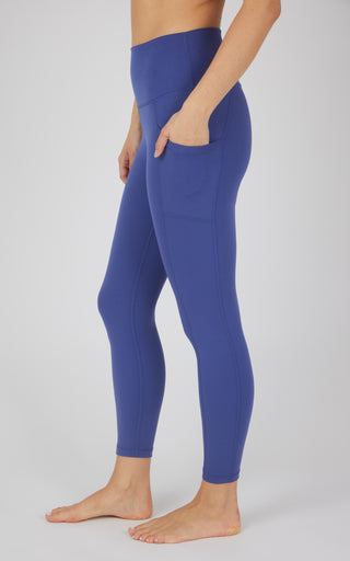 Lux Elastic Free High Waist Side Pocket 7/8 Ankle