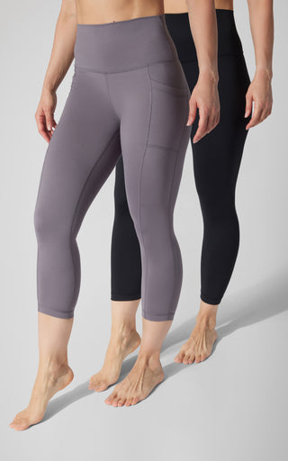 2 PK Interlock Side Pocket and Everyday Capris