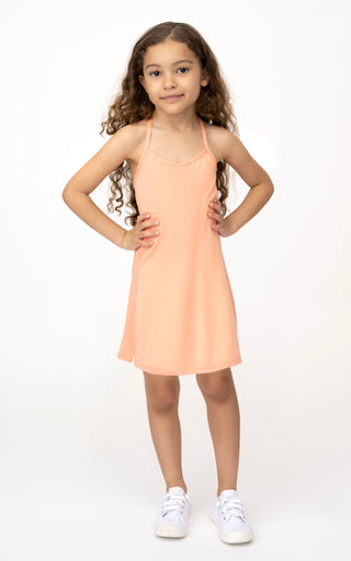 Girls Charmed Tennis Dress with Shelf Bra