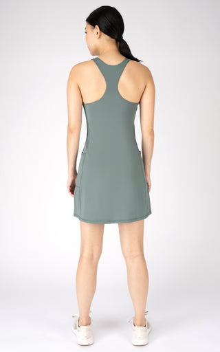 Airlux Courtside Utility Dress with Inner Shorts and Bra Cup