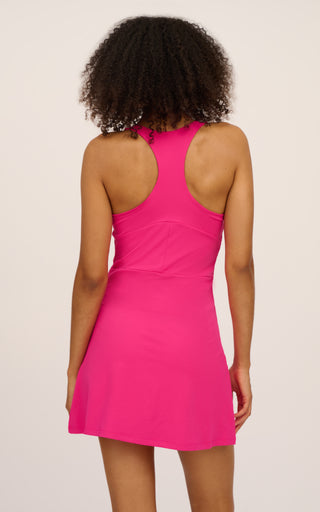 Nudetech Racerback Dress with Inner Short and Bra Cups