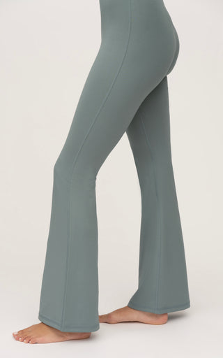 Illusion Ribbed Flare Jumpsuit