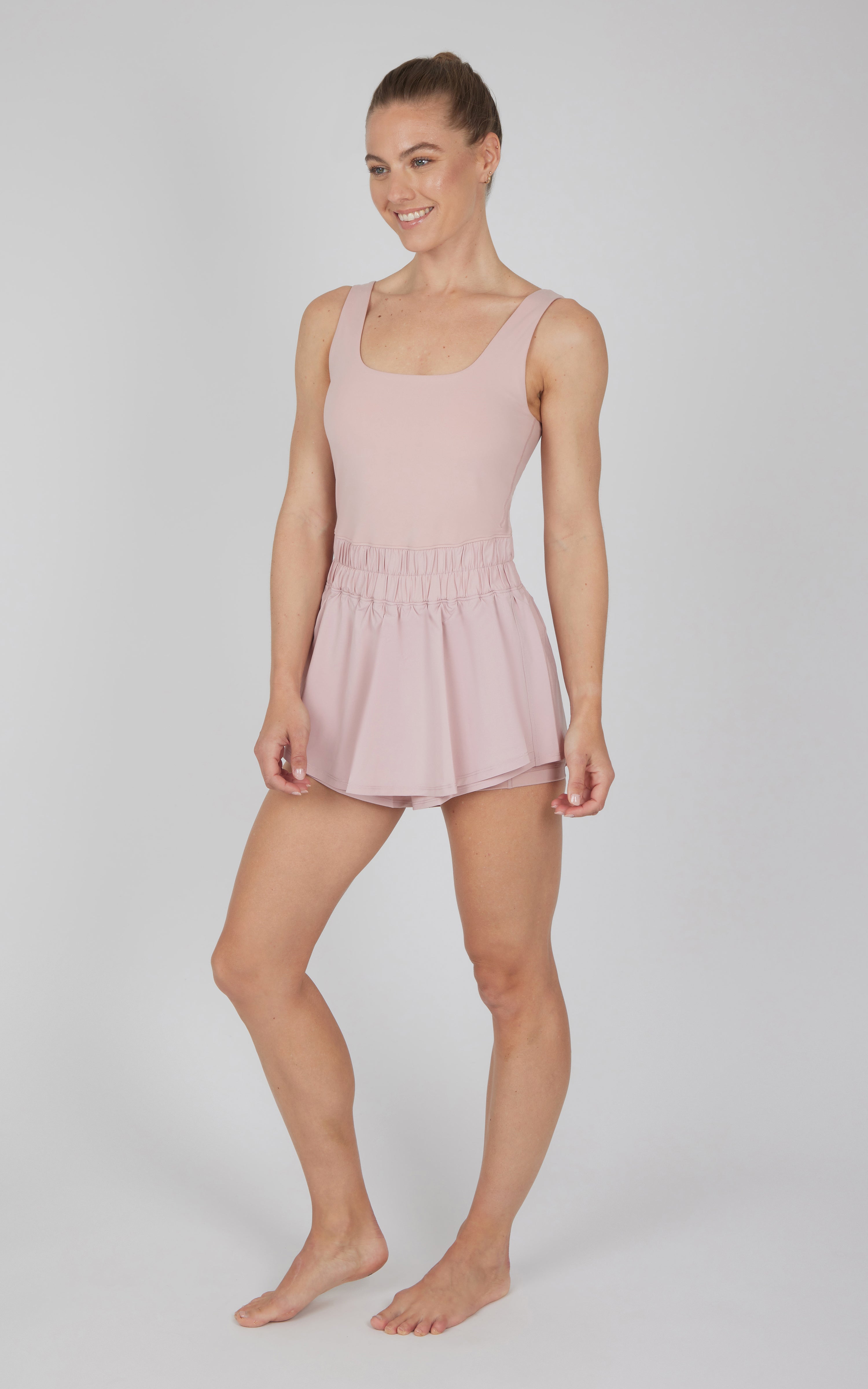 Lux Hybrid Skort Romper - Our Petal Tone Story