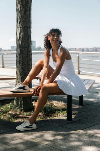 Yogalicious Lux Mini Pleated Dress